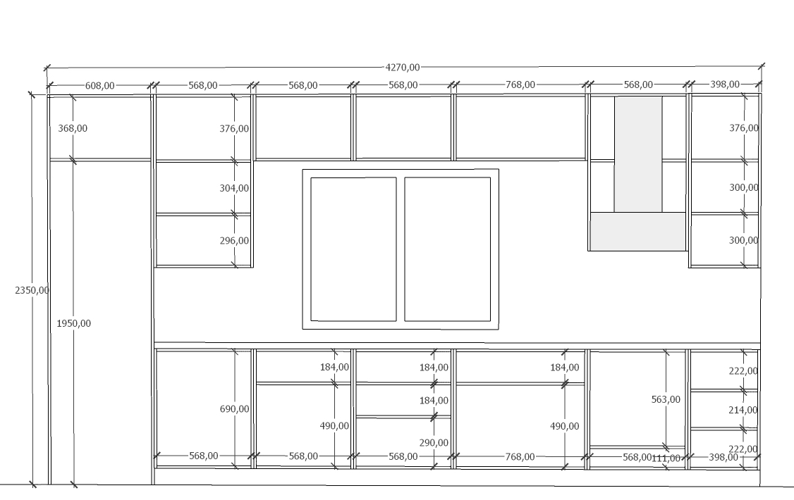 чертеж проекта мебели с размерами академия время порядка